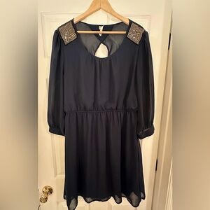 Navy Blue Cocktail Dress XL
